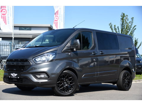 Ford Transit Custom 300 2.0 TDCI L1H1 Limited DC PB Edition Camera, Cruise, Carplay, LED, Leder, 2 x Schuifdeur, Stoelverwarming, Sensoren, Automaat, Uniek!