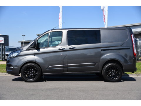 Ford Transit Custom 300 2.0 TDCI L1H1 Limited DC PB Edition Camera, Cruise, Carplay, LED, Leder, 2 x Schuifdeur, Stoelverwarming, Sensoren, Automaat, Uniek!