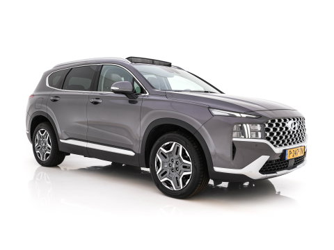 Hyundai Santa Fe 1.6 T-GDI Comfort Smart Sky AWD [ 7-Pers. ] {SoH-100%} (Plug-In) (INCL-BTW) *PANO | LEATHER | FULL-LED | ADAPTIVE-CRUISE | BLINDSPOT | MEMORY-PACK | DIGI-COCKPIT | SHIFTPADDLES | PRIVACYGLASS | NAVI-FULLMAP | KEYLESS | TOWBAR | CARBON | 19''ALU*