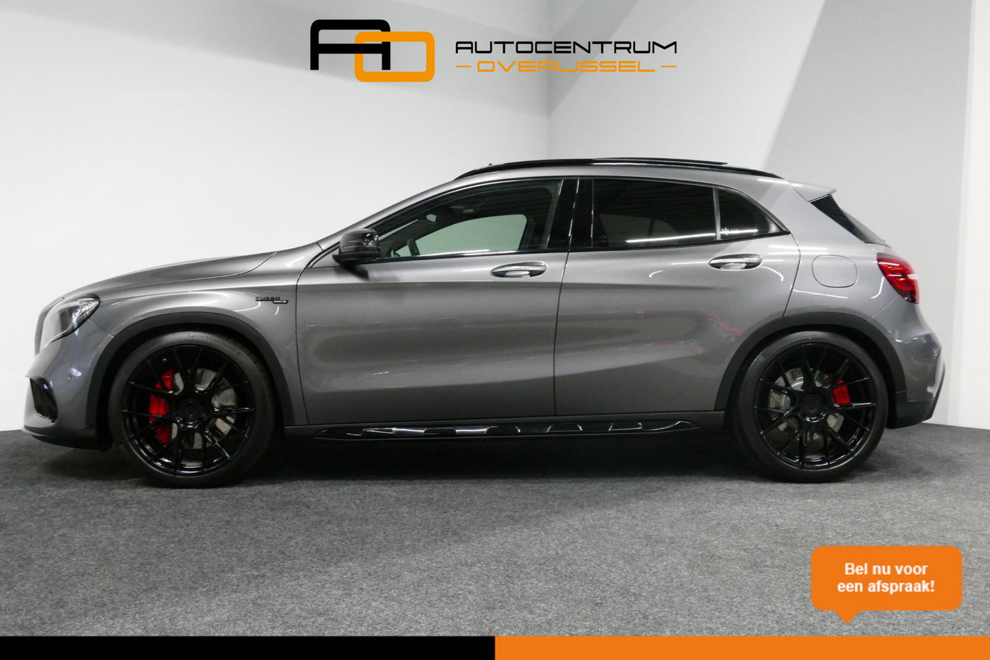 Mercedes-Benz GLA AMG 45 4MATIC Premium Plus / UNIEK / Panoramadak / AMG Performance sport-uitlaat / Stoelverwarming / Achteruitrijcamera / LED High Performance koplampen / Cruise Control / 20'' LMV / Rode remzadels