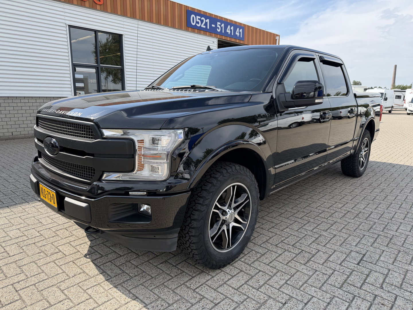 Ford F 150 USA 3.5 V6 Ecoboost SuperCrew / Harley Davidson Platinum / vaste prijs rijklaar € 47.950 marge / geen btw / euro 6 / bedslide / uitlaatklep / trekhaak 3500 kg / lease vanaf € 782