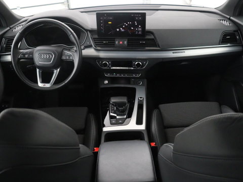 Audi Q5 50 TFSI e S edition | SOH 83,1% | Half leder | Stoelverwarming | Drive select | Adaptive cruise | Navigatie | Carplay | 360 camera | Park assist | Climate control | Elektrische achterklep