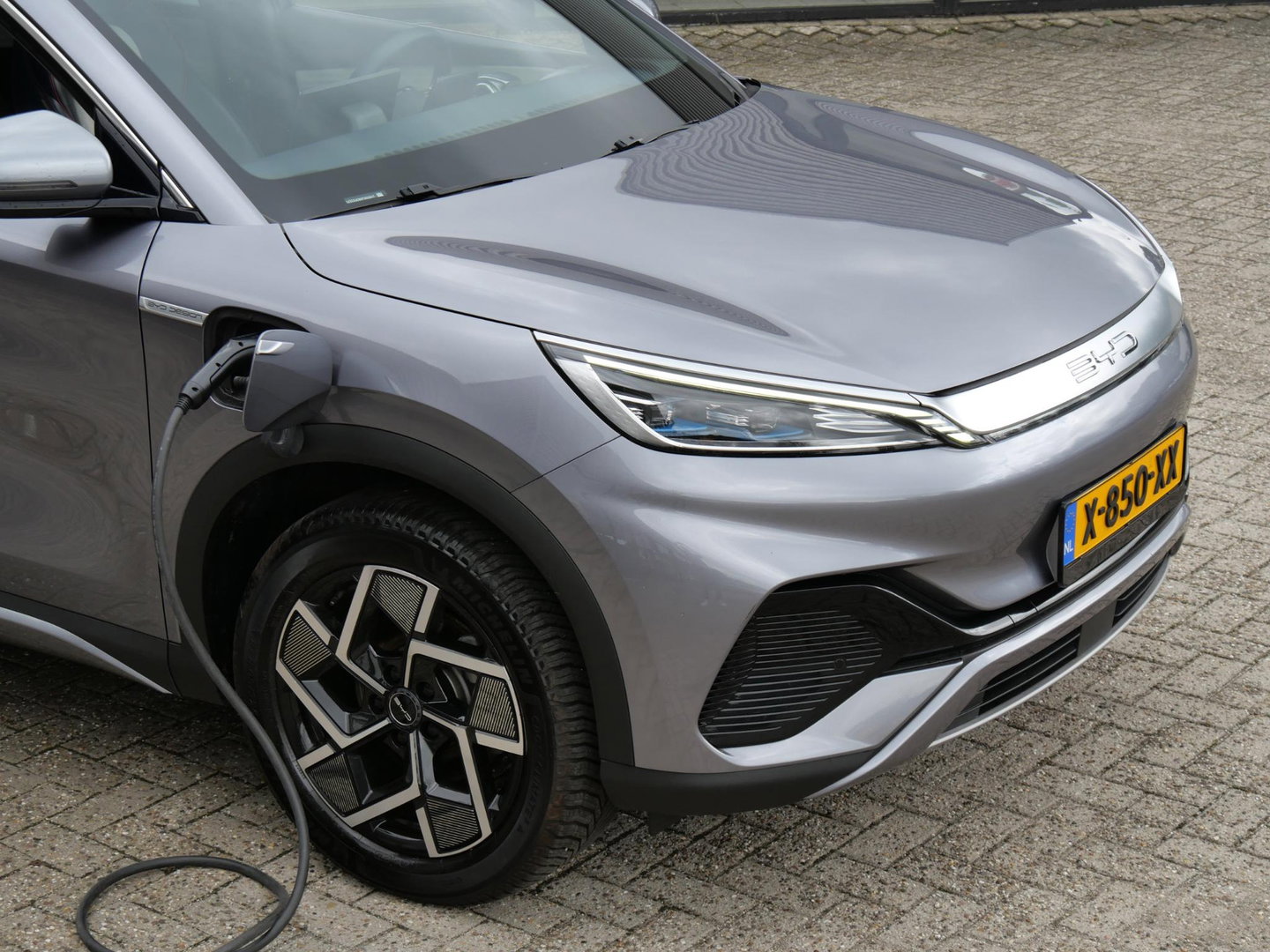 BYD ATTO 3 60kWH PANORAMADAK/ LEER/ 360° CAMERA/ NL-AUTO 1STE EIGENAAR/ ZGAN ALL-SEASON BANDEN/ SOH 93%