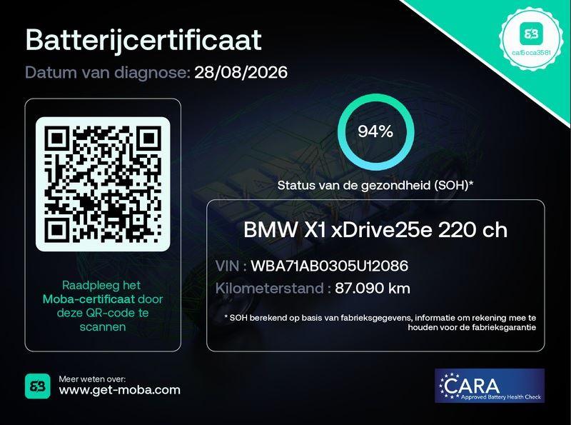 BMW X1 xDrive25e Executive X CAMERA / CARPLAY / HEAD UP DISPLAY / LEDER / LED / CRUISE CONTROLE / STOELVERWARMING
