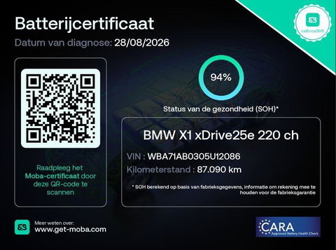 BMW X1 xDrive25e Executive X CAMERA / CARPLAY / HEAD UP DISPLAY / LEDER / LED / CRUISE CONTROLE / STOELVERWARMING