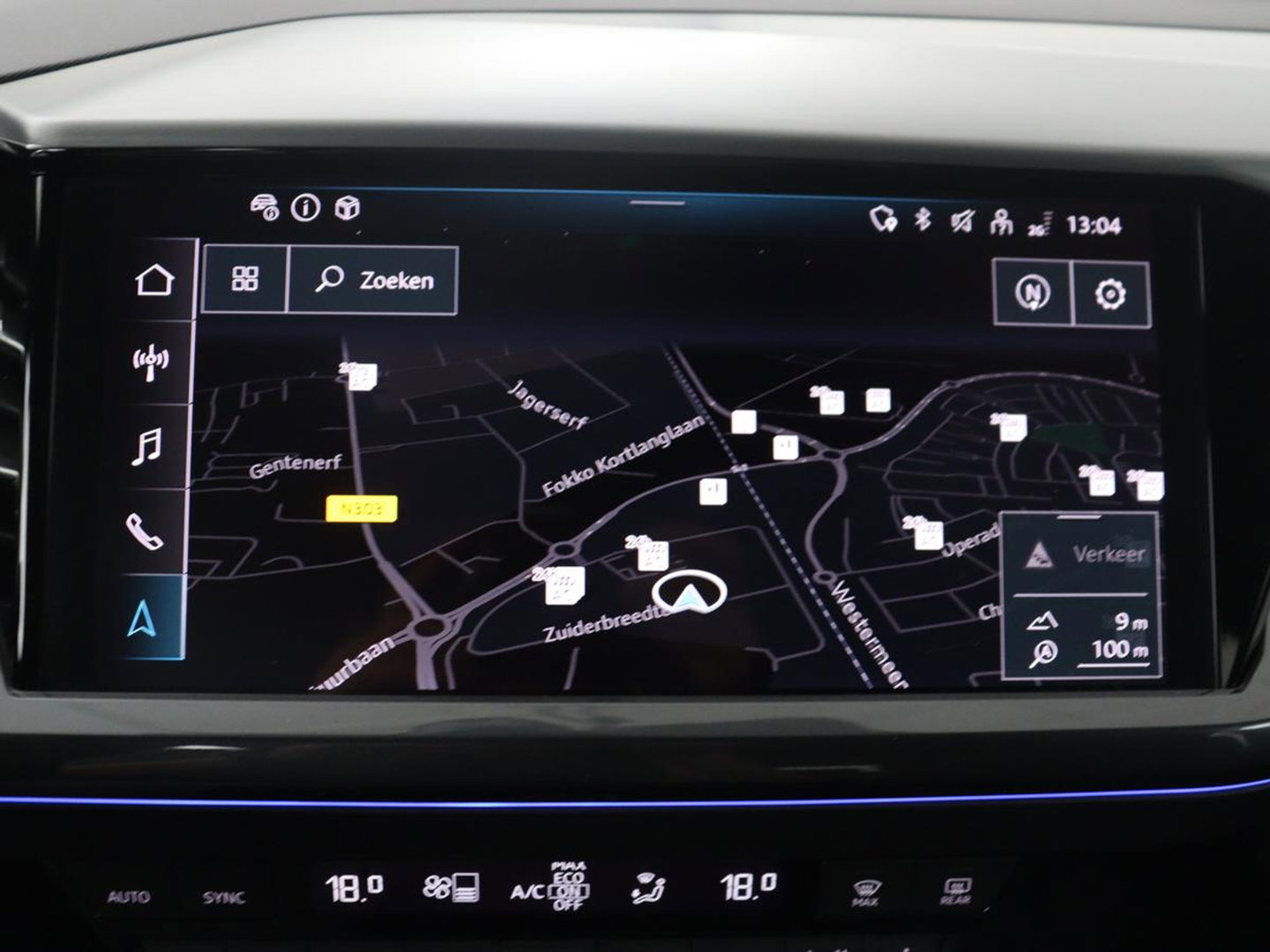 Audi Q4 e-Tron 40 77KWH 150 KW S-Line | SOH 96,3% | Half leder | Adaptive cruise | Stoelverwarming | Drive select | Navigatie | Carplay | Sfeerverlichting | Camera | Park assist | Elektrische achterklep