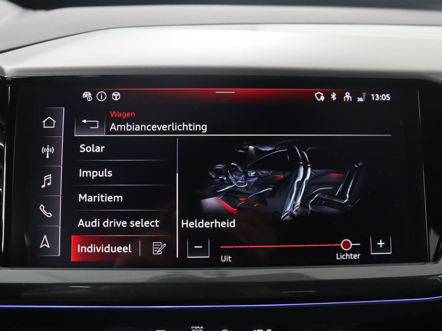 Audi Q4 e-Tron 40 77KWH 150 KW S-Line | SOH 96,3% | Half leder | Adaptive cruise | Stoelverwarming | Drive select | Navigatie | Carplay | Sfeerverlichting | Camera | Park assist | Elektrische achterklep