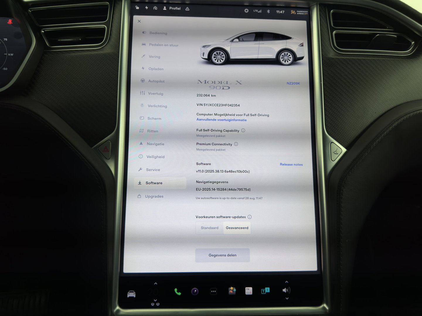 Tesla Model X 90D Base [3-Fase-11kW] (INCL.BTW) Aut. *PANO-WINDOW | AUTOPILOT | LEATHER | NAVI-FULLMAP | FULL-LED | AIRSUSPENSION | DIGI-COCKPIT | CCS-FASTLOADER | KEYLESS | DAB+ | HEATED-SPORTSEATS | PRIVACY-GLASS | 20"ALU*