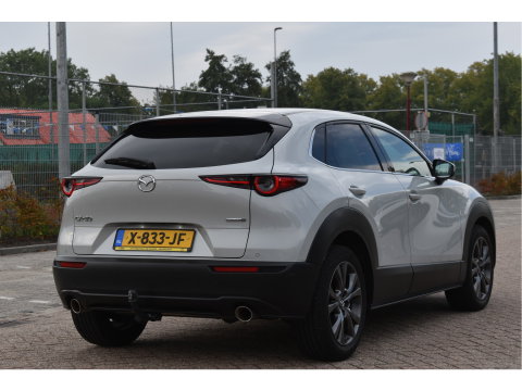 Mazda CX-30 2.0 e-SkyActiv-X M 186 pk Hybrid Exclusive-line | NL-Auto | HUD | Afn.trekhaak | Open dak | BOSE | 360 gr.camera | Keyless | Memorystoel | Full LED