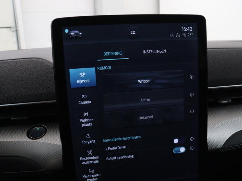 Ford Mustang Mach-E RWD 75 kWh | SOH 91,7% | Panoramadak | 360 Camera | Leder | Stoelverwarming | Adaptive cruise | B&O Sound | Stuurverwarming | Carplay | Keyless | Navigatie | Side Assist