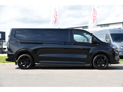 Ford Transit Custom 320 2.0 TDCI L2H1 Limited Black Edition Adaptieve Cruise, Camera, Carplay, 2 x Schuifdeur, 170pk, Automaat, Sensoren, Trekhaak, Stoelverwarming, Multimedia, Uniek!