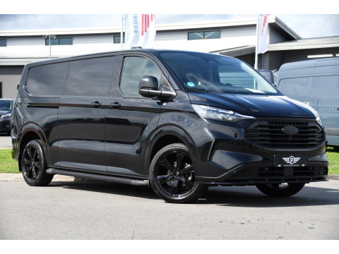 Ford Transit Custom 320 2.0 TDCI L2H1 Limited Black Edition Adaptieve Cruise, Camera, Carplay, 2 x Schuifdeur, 170pk, Automaat, Sensoren, Trekhaak, Stoelverwarming, Multimedia, Uniek!