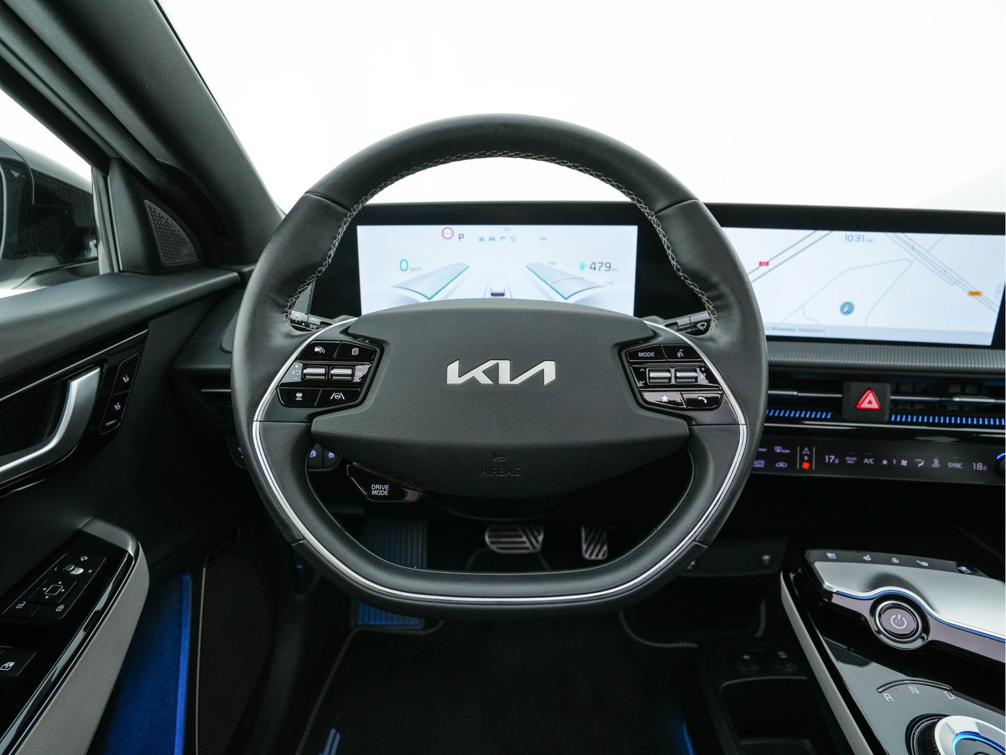 Kia Ev6 GT-Line AWD 77.4 kWh [3-Fase-11kW] (INCL-BTW) Aut. *PANO | HEAD-UP | LEATHER-ALCANTARA | ADAPTIVE-CRUISE | DIGI-COCKPIT | MERIDIAN-AUDIO | MEMORYPACK | FULL-LED | KEYLESS | TOPVIEW | DAB | BLINDSPOT | NAVI-FULLMAP | 20''ALU |