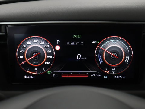 Hyundai Tucson 1.6 T-GDI HEV Comfort Smart | Trekhaak | Adaptive cruise | Stuur/stoel verwarming | Climate control | Carplay | Camera | Park assist | Full LED | KRELL Sound |
