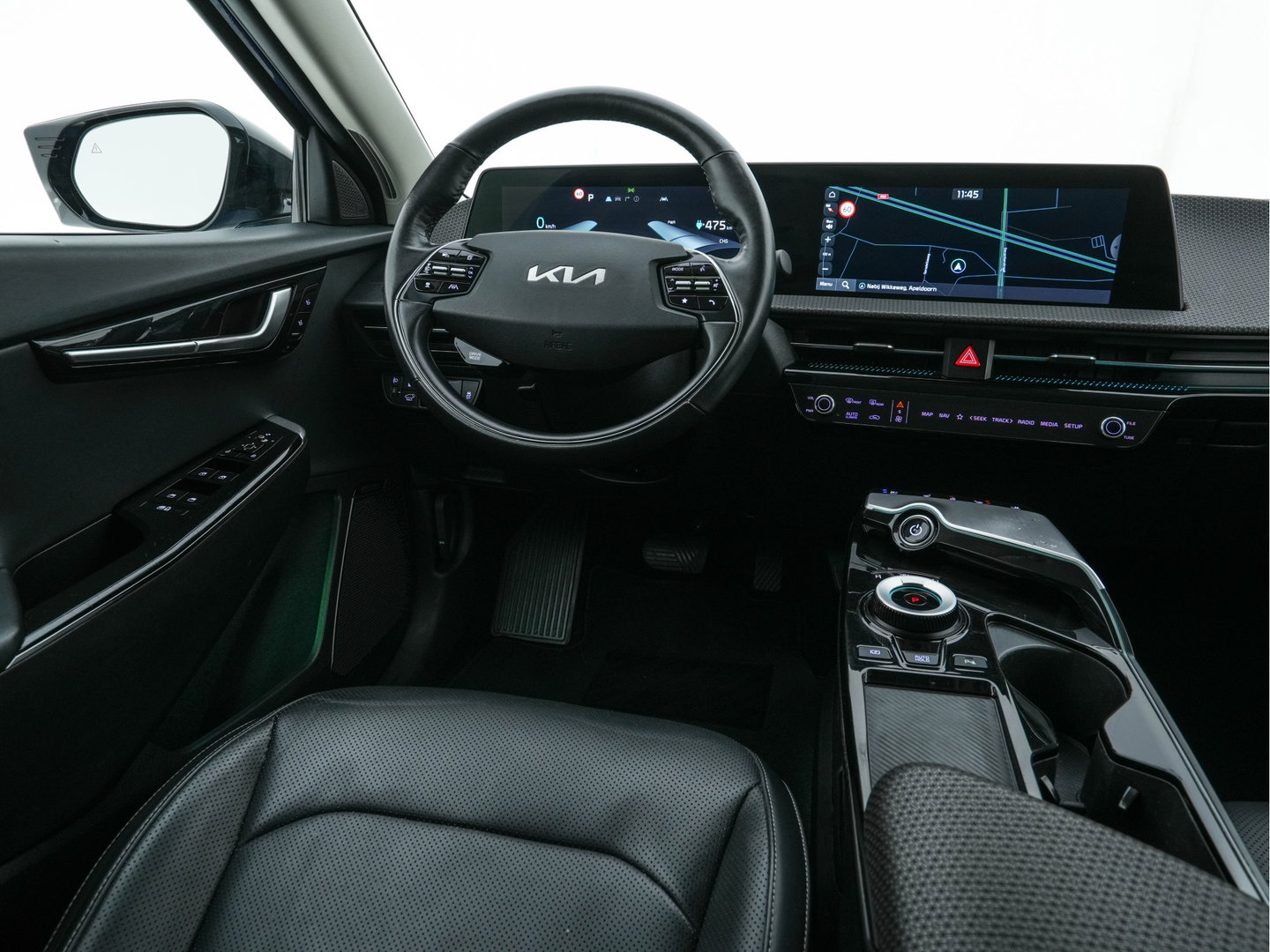 Kia Ev6 Plus 77.4 kWh [3-Fase-11kW] {SoH-96%} (INCL-BTW) Aut. *LEATHER | ADAPTIVE-CRUISE | DIGI-COCKPIT | MERIDIAN-AUDIO | MEMORY-PACK | FULL-LED | KEYLESS | CAMERA | DAB | BLIND-SPOT | NAVI-FULLMAP | PRIVACY-GLASS | AMBIENT-LIGHT | 19''