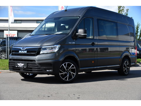 MAN TGE 3.180 35 2.0 L3H3 DC PB Edition Camera, Cruise, Carplay, LED, Automaat, Stoelverwarming, Leder, Trekhaak, Sensoren, Uniek!