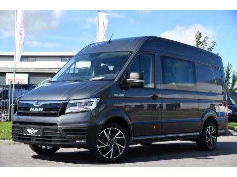 MAN TGE 3.180 35 2.0 L3H3 DC PB Edition Camera, Cruise, Carplay, LED, Automaat, Stoelverwarming, Leder, Trekhaak, Sensoren, Uniek!