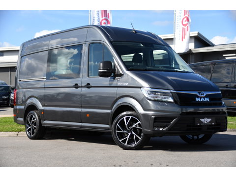 MAN TGE 3.180 35 2.0 L3H3 DC PB Edition Camera, Cruise, Carplay, LED, Automaat, Stoelverwarming, Leder, Trekhaak, Sensoren, Uniek!