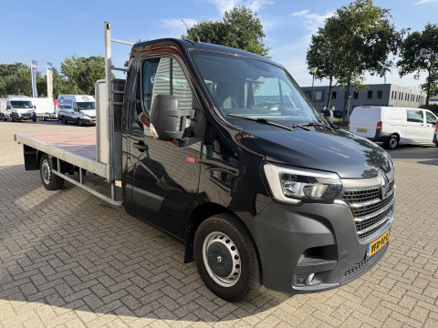 Renault Master T35 2.3 dCi 165pk L3 Energy EURO VI / vaste prijs rijklaar € 21.950 ex / lease vanaf € 358 / airco / cruise / navi / zwart metallic / pickup / plateau 375cm L x 210 cm B / euro 6