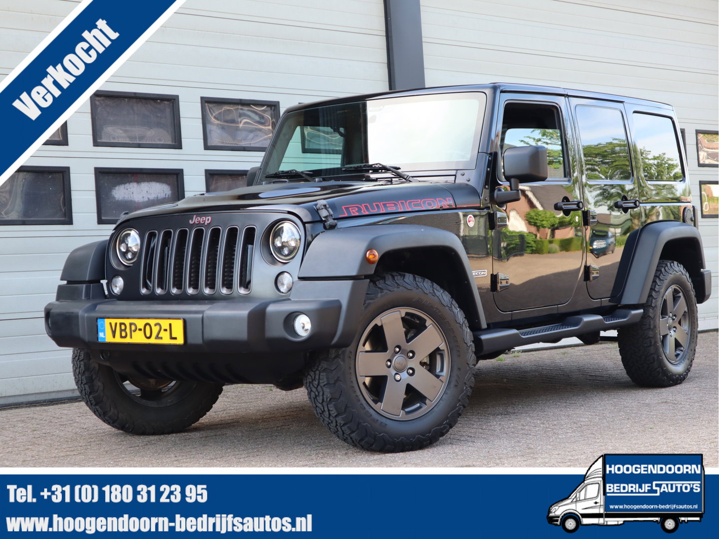 Jeep Wrangler 2.8 CRD 200pk Euro 6 Rubicon Recon - Grijs kenteken - LED - Trekhaak - Airco