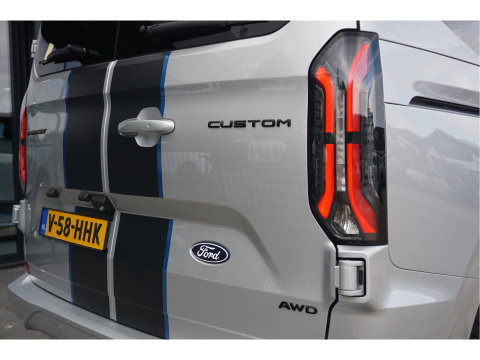 Ford Transit Custom 320S 170PK DC Sport AUT BPM VRIJ Demo!! Navi, ACC, 360° Cam, 19" LM, Elek. Schuifdeur!! NR. ART01*