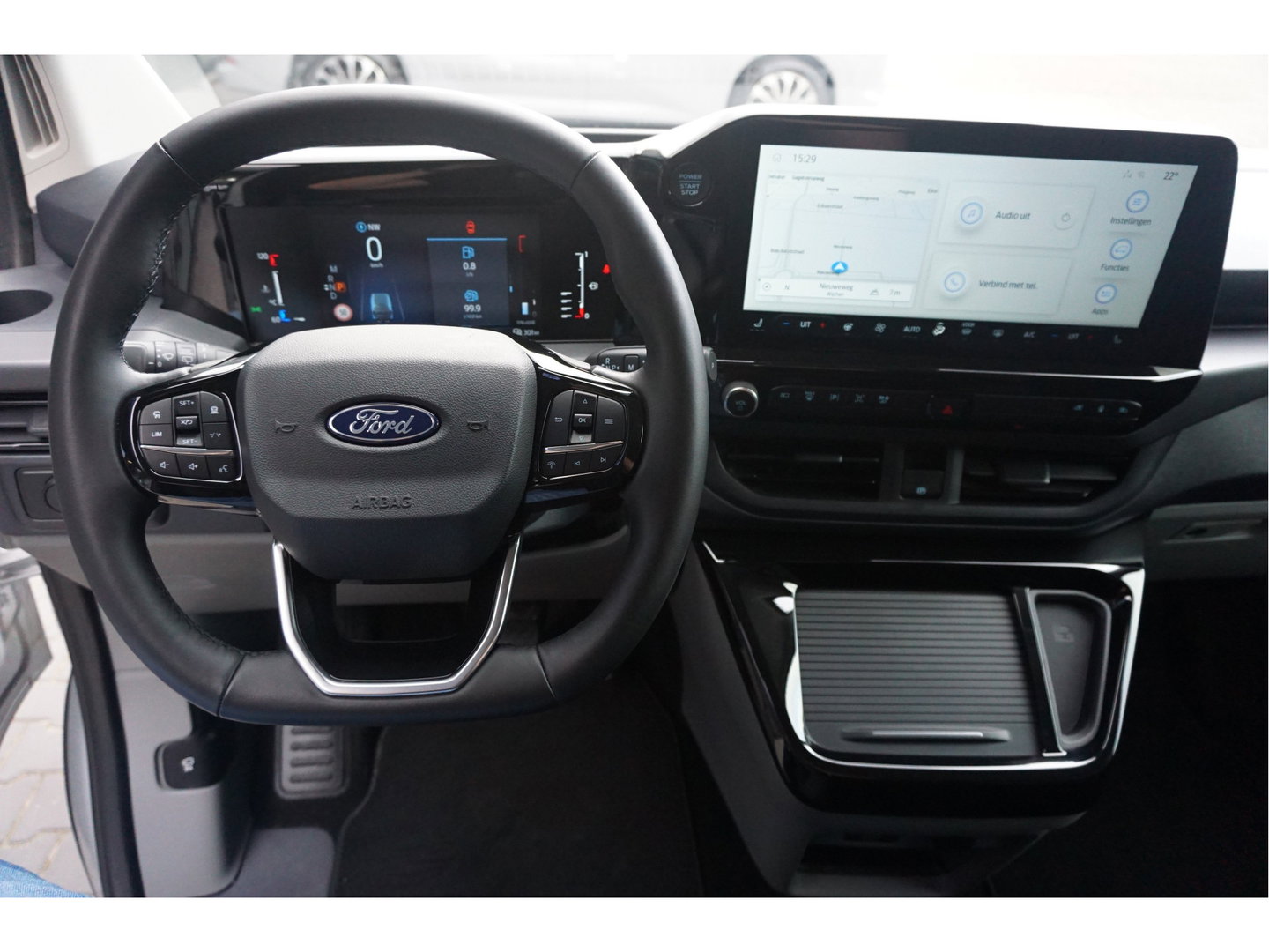 Ford Transit Custom 320S 170PK DC Sport AUT BPM VRIJ Demo!! Navi, ACC, 360° Cam, 19" LM, Elek. Schuifdeur!! NR. ART01*