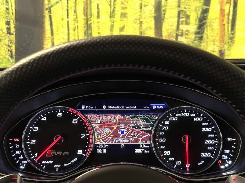 Audi RS6 4.0 TFSI Quattro Performance Pro Line Plus | 605 PK! | Keramische Remmen | Panoramadak | Leder | Apple Carplay | Android Auto | Adaptieve Cruise Control | Dodehoek Sensor | Lane Assist | Bose | 360° Graden Camera |