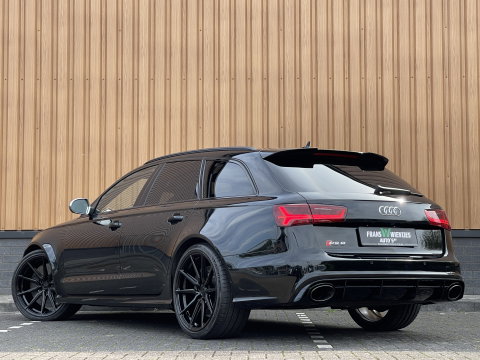 Audi RS6 4.0 TFSI Quattro Performance Pro Line Plus | 605 PK! | Keramische Remmen | Panoramadak | Leder | Apple Carplay | Android Auto | Adaptieve Cruise Control | Dodehoek Sensor | Lane Assist | Bose | 360° Graden Camera |
