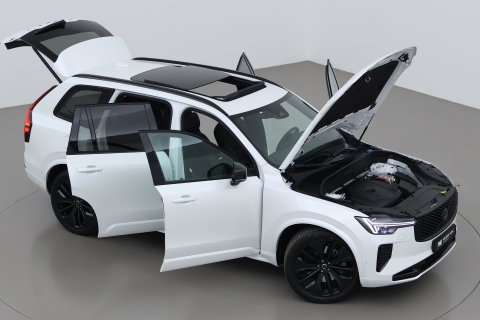 Volvo XC90 T8 Ultra Black Edition | Luchtvering | Trekhaak | Head-Up | 360° Camera | Panoramadak