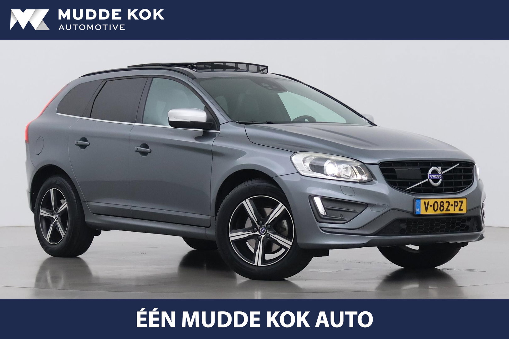 Volvo XC60 2.4 D4 AWD R-Design | GRIJS KENTEKEN | Panoramadak | Trekhaak | BLIS | Standkachel | Stoel+Stuurverwarming | Camera | ACC