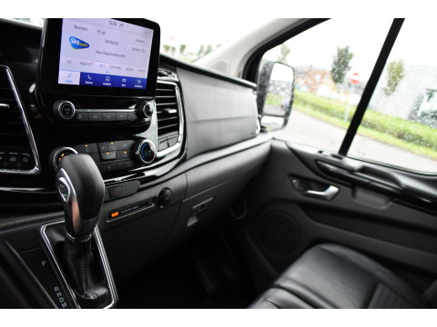 Ford Transit Custom 320 2.0 TDCI L1H1 Sport Adaptieve Cruise, Camera, Carplay, Leder, 2 x Schuifdeur, LED, Automaat, Stoelverwarming, Uniek!