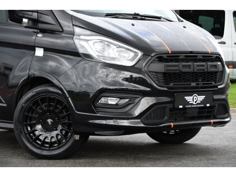 Ford Transit Custom 320 2.0 TDCI L1H1 Sport Adaptieve Cruise, Camera, Carplay, Leder, 2 x Schuifdeur, LED, Automaat, Stoelverwarming, Uniek!