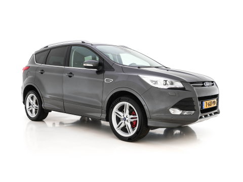 Ford Kuga 1.5 Titanium AWD Aut.*LEATHER-FABRIC | XENON | SONY-AUDIO | BLINDSPOT | KEYLESS | NAVI-FULLMAP | CAMERA | HEATED-SPORTSEATS | ECC | LANE-ASSIST | PDC | CRUISE | TOWBAR | PRIVACYGLASS | REMUS-EXHAUST | 19''ALU