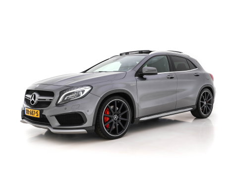 Mercedes-Benz GLA AMG 45 4MATIC *PANO | XENON | LEATHER-ALCANTARA | MEMORY-PACK | HARMAN/KARDON-AUDIO | KEYLESS |  CAMERA | SPORT-SEATS | HEATED-SEATS | NAVI-FULLMAP | SHIFT-PADDLES  | ECC | PDC | CRUISE | 20''ALU*