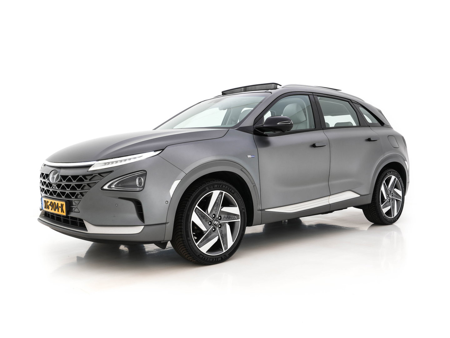 Hyundai NEXO FCEV Plus Pack [ HYDROGENIUM ] (INCL-BTW) Aut. *PANO | LEATHER | NAVI-FULLMP | ADAPTIVE-CRUISE |  FULL-LED | KEYLESS | DAB |  KRELL-AUDIO | WIDE-COCKPIT | TOPVIEW | SHIFTPADDLES | COMFORTSEATS |  19"ALU*