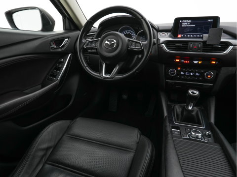 Mazda 6 Sportbreak 2.2D SkyActiv-D 150 Skylease GT (INCL-BTW) *LEATHER | FULL-LED | NAVI-FULLMAP | MEMORY-PACK | BOSE-AUDIO | BLIND-SPOT | CAMERA | KEYLESS | ECC | HEATED-SPORTSEATS | PDC | CRUISE | 17"ALU*