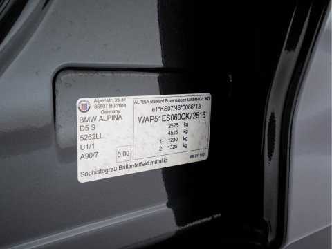 Alpina BMW ALPINA D5 S "Limousine nr.121" ALLRAD Aut. *PANO | LEATHER | HARMAN/KARDON | FULL-LED | ADAPTIVE-CRUISE | MEMORY-PACK | DIGI-COCKPIT | CAMERA | NAVI-FULLMAP | HEATED-COMFORTSEATS | AMBIENTLIGHT | SHIFTPADDLES |  TOWBAR | DAB | ..