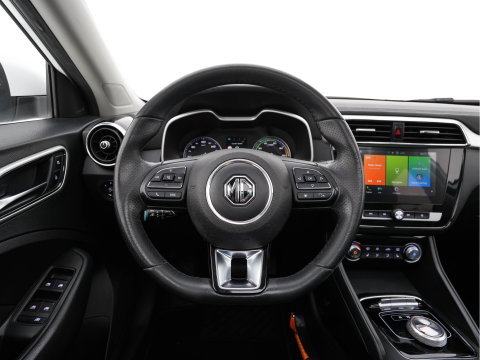 MG ZS EV Luxury 45 kWh {SoH-87%} (INCL-BTW) Aut. *PANO | LEATHER | CCS-FASTLOADER | KEYLESS | NAVI-FULLMAP | ADAPTIVE-CRUISE | CAMERA | HEATED-SPORTSEATS | CARPLAY | BLINDSPOT | DAB | LANE-ASSIST | 17''ALU*