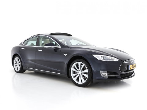 Tesla Model S 85 Base [ 3-Fase-11kW ] (INCL-BTW) *PANO | KEYLESS | LEATHER | NAVI-FULLMAP | FULL-LED | CAMERA | DAB | CRUISE | HEATED-COMFORTSEATS | ECC | PDC | WOODEN-INLAY | DIGI-COCKPIT | MEMORY-PACK |  19"ALU*