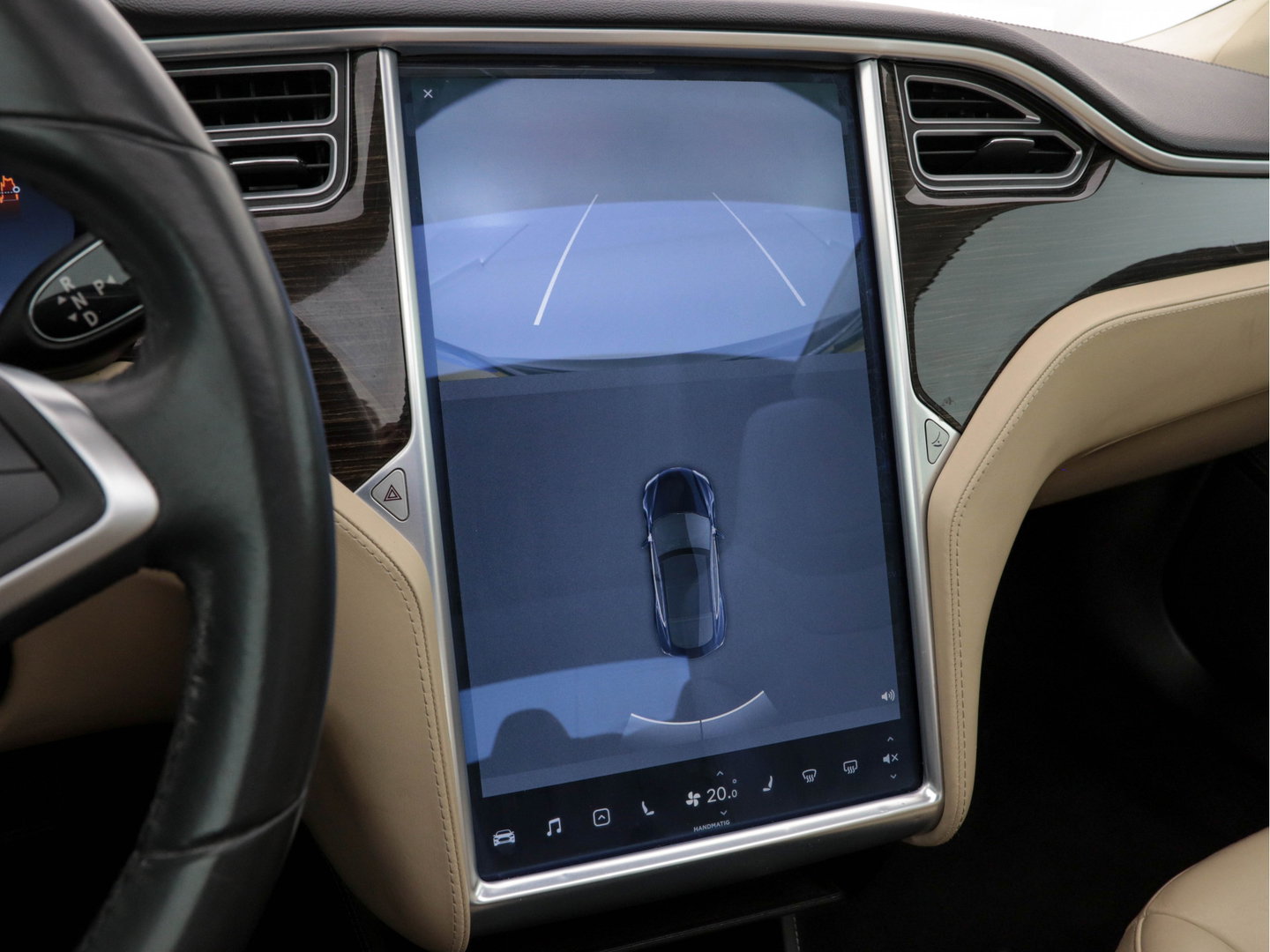 Tesla Model S 85 Base [ 3-Fase-11kW ] (INCL-BTW) *PANO | KEYLESS | LEATHER | NAVI-FULLMAP | FULL-LED | CAMERA | DAB | CRUISE | HEATED-COMFORTSEATS | ECC | PDC | WOODEN-INLAY | DIGI-COCKPIT | MEMORY-PACK |  19"ALU*
