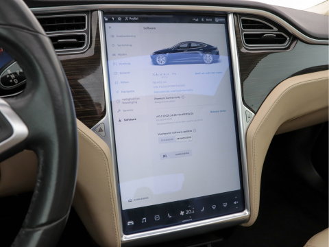 Tesla Model S 85 Base [ 3-Fase-11kW ] (INCL-BTW) *PANO | KEYLESS | LEATHER | NAVI-FULLMAP | FULL-LED | CAMERA | DAB | CRUISE | HEATED-COMFORTSEATS | ECC | PDC | WOODEN-INLAY | DIGI-COCKPIT | MEMORY-PACK |  19"ALU*