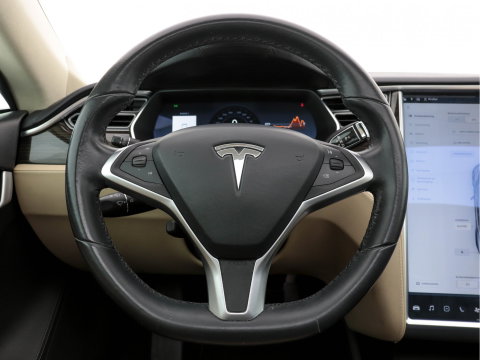 Tesla Model S 85 Base [ 3-Fase-11kW ] (INCL-BTW) *PANO | KEYLESS | LEATHER | NAVI-FULLMAP | FULL-LED | CAMERA | DAB | CRUISE | HEATED-COMFORTSEATS | ECC | PDC | WOODEN-INLAY | DIGI-COCKPIT | MEMORY-PACK |  19"ALU*
