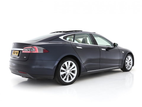 Tesla Model S 85 Base [ 3-Fase-11kW ] (INCL-BTW) *PANO | KEYLESS | LEATHER | NAVI-FULLMAP | FULL-LED | CAMERA | DAB | CRUISE | HEATED-COMFORTSEATS | ECC | PDC | WOODEN-INLAY | DIGI-COCKPIT | MEMORY-PACK |  19"ALU*