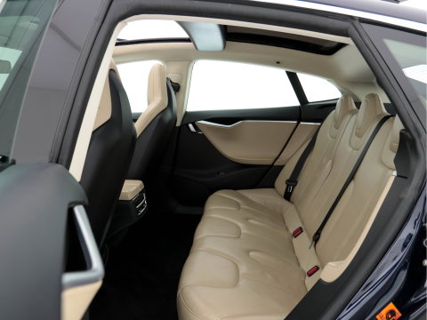 Tesla Model S 85 Base [ 3-Fase-11kW ] (INCL-BTW) *PANO | KEYLESS | LEATHER | NAVI-FULLMAP | FULL-LED | CAMERA | DAB | CRUISE | HEATED-COMFORTSEATS | ECC | PDC | WOODEN-INLAY | DIGI-COCKPIT | MEMORY-PACK |  19"ALU*