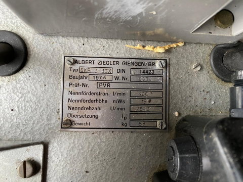 Ziegler SKP2BEX  Waterpomp op krachtstroom | Three-phase w 