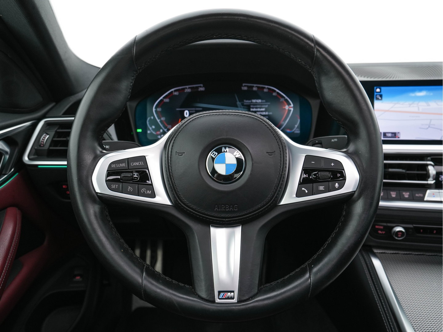 BMW 4 Serie Coupé 420i ( new-modell ) M-Sport-Pack High Executive (INCL-BTW) Aut.*PANO | LASER-LED | LEATHER | DIGI-COCKPIT | CAMERA | HIFI-SOUND | HEATED-SPORTSEATS | NAVI-FULLMAP | AMBIENT-LIGHT | ECC | CARPLAY | PDC | CRUISE | 19''ALU *