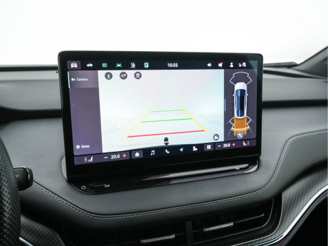 Škoda Enyaq Coupé 85 Sportline [ 3-Fase-11kW] {SoH-95%} (INCL-BTW) Aut. *PANO |  LEATHER-ALCANTARA | FULL-LED | BLINDSPOT | HEATED-SPORTSEATS | CAMERA | KEYLESS | PRIVACY-GLASS | ADAPTIVE-CRUISE | SHIFTPADDLES | TOWBAR | 20''ALU*