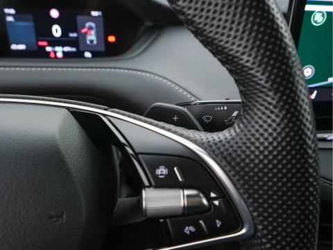 Škoda Enyaq Coupé 85 Sportline [ 3-Fase-11kW] {SoH-95%} (INCL-BTW) Aut. *PANO |  LEATHER-ALCANTARA | FULL-LED | BLINDSPOT | HEATED-SPORTSEATS | CAMERA | KEYLESS | PRIVACY-GLASS | ADAPTIVE-CRUISE | SHIFTPADDLES | TOWBAR | 20''ALU*