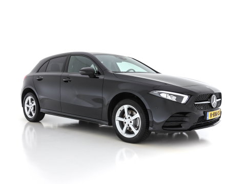 Mercedes-Benz A-Klasse 160 AMG-Styling Business Solution (INCL-BTW) *FULL-LED |  LEATHER-MICROFIBRE | KEYLESS | CARBON-INLAY | HEATED-SPORTSEATS | WIDE-SCREEN | NAVI-FULLMAP | CAMERA | ECC | PDC | CRUISE | CARPLAY | AMBIENTLIGHT | PRIVACY-GLASS | 1