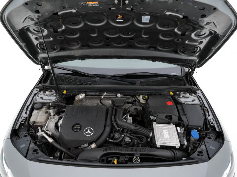 Mercedes-Benz A-Klasse 180 Advantage Style-Pack (INCL-BTW) Aut. *WIDESCREEN-DIGI-COCKPIT | LEATHER-MICROFIBRE | CAMERA | NAVI-FULLMAP | ECC | PDC | CRUISE | CARPLAY | HEATED-SPORTSEATS | CARBON-INLAY | DAB | SHIFT-PADDLES | 16"ALU*